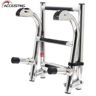 3 Step Heavy Duty Folding Ladder - Foldable Stainless Steel Joint Ladder Ship Ladder