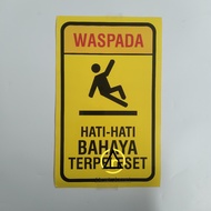 Sticker Beware of Counterfeits - Beware of Slippery - Vinyl Sticker