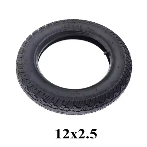 12 Inch 12x2.50 Out Tire 12x2.125 Inner Tube Camera Bent Valve For 12*2.50 12 * 2.125 Tyres 12 1/2 X