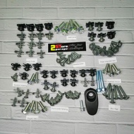 HONDA Complete Body Bolts Full Set Scoopy Carburetor/ Bus Fullbody Scoopy 2010-2011HONDA