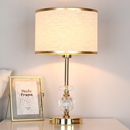Touch Sensitive Dimming Table Lamp โคมไฟข้างเตียงห้องนอนโคมไฟคริสตัลสร้างสรรค์ที่อบอุ่น
