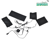 ZELTH USB Electric Heated Jacket, 5V 2A 4 in1 Heating Pad, Durable Foldable Washable 3 Gear Levels U