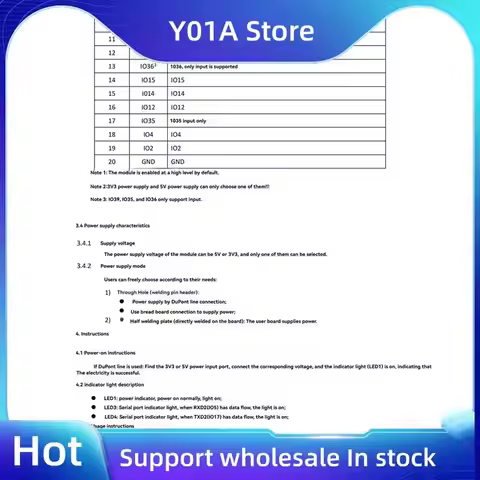 Y01A WT32-ETH01 ESP32 Wireless Module Serial Port Networking Bluetooth + Wifi Combo Gateway Module W