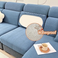 1/2/3/4 Seater Elastic Sofa Cover Waterproof Sofa Seat Cushion Cover L Shape Sofa Protector Plain Color Large Couch Cover Stretchable