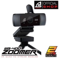 กล้องเว็บแคม Signo 2K Quad HD Stream Webcam ZOOMER WB-400 แท้ ประกัน2ปี