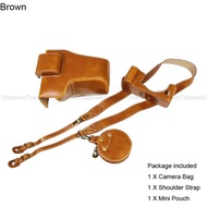 Luxury Leather Camera Case Bag For Fujifilm X-T4 XT4 With 18-135mm /XF10-20mm Lens/XF16-80mm/16-55mm