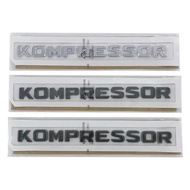 3D ABS Kompressor Logo Car Rear Trunk Emblem Badge Sticker For Mercedes Benz C E SLK C230 C180 C200 