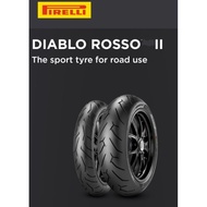 TYRE TAYAR PIRELLI DIABLO ROSSO-II ROSSO-2 120/70-17~160/60-17~180/55-17~190/55-17 READY STOCK