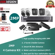 HIKVISION CCTV Camera Package Set 2MP/5MP Full-HD CCTV Security Camera Support Remote Viewing CCTV Set Package 4 Camera