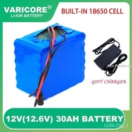 VariCore 12V 30Ah 3S12P 11.1V 12.6V High-power Lithium Baery Pack for Inverter Xenon Lamp Solar Stre