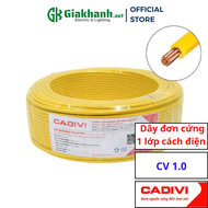 Dây Điện Đơn 1 Lõi 1 Lớp Cách Điện Cadivi CV 1.0 – 06/1kV 1.0 mm2