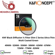 K&F Concept Black Diffusion Filter C Series 1/2 Green Coating K&F Black Mist Filter