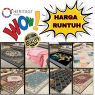 Karpet Tambah Tebal L 180cm x 130cm Janji Gulung Heritage 5D Velvet Carpet Rug Floor Mat Home 3D