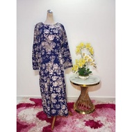 JUBAH BATIK BLOCK PLUS SIZE(COTTON)