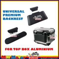 UNIVERSAL BACKREST TOP BOX ALUMINIUM PREMIUM IMPORT QUALITY PENYANDAR BELAKANG CUSHION FOR 28L 35L 45L 55L 65L 80L