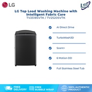 LG 18KG / 20KG Top Load Washing Machine with Intelligent Fabric Care TX2518ST7G / TV2520SV7K | AI Di