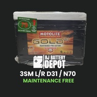 3SM L/R D31 / N70 MOTOLITE GOLD BATTERY