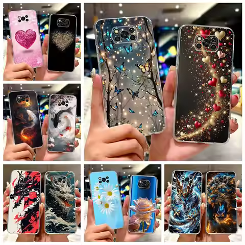 For Xiaomi Poco X3 Pro Case Popular Fashion Painted Cover Soft Slim Phone Case For Xiaomi Poco X3 NF