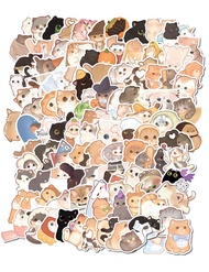 Cute Cat Stickers for Kids Teen Adults 100 Pack, Waterproof Kawaii Stickers Water Bottle Laptop Phon