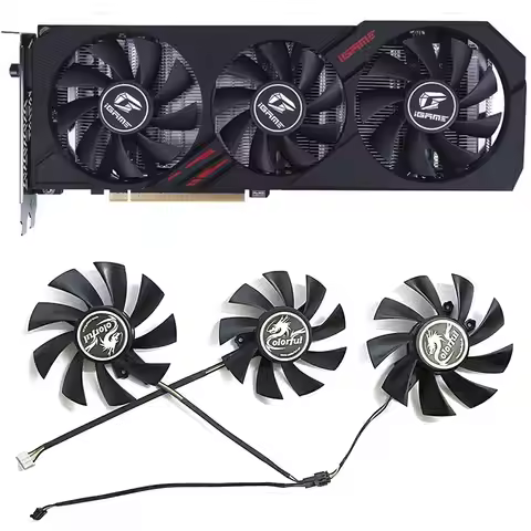New 75MM 85MM 4PIN iGame RTX2070 SUPER RTX2060 Cooling Fan for Colorful GeForce GTX 1660 SUPER Ultra
