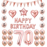 107cm Gold Aluminum Foil Number Balloon 13 30 40 50th Anniversary Adult Birthday Party Decoration La