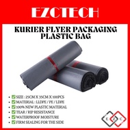 25x35cmx100pcs Flyer Courier Bag Parcel Beg Kurier Flyer Packaging Plastic Bag Poslaju dhl j&t natio