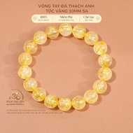 Jade Dan Tam - Blonde Quartz Bracelet 10mm 5A - Metal Element & Earth Element