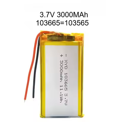 3.7V 3000mAh Polymer Lithium Battery for High Equipment Appliances LED Lights Driving Recorder Origi