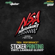 / STICKER NSA PRINT CUT STICKER Performance