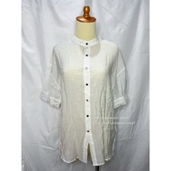 [READY Daily Kawaii Y2K Coquette Mori Goth Vintage Jirai Kei Outfit] Oversize Outer Blouse White