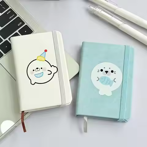 Cartoon Little Seal A7 Pocket Notepad Mini Portable Student Memo Word Memo Small Portable Notebook