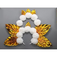 Recycled crown made of plastic bags, carnival crown/s