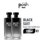 [Paket isi 2] Posh Men Eau de Parfum Black Suit 100ml