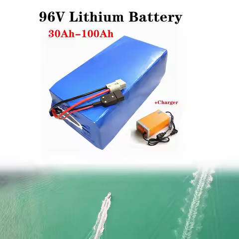 Teswatts 96V 30Ah to 100AH Ultra-large capacity lithium ion battery BMS + Charger