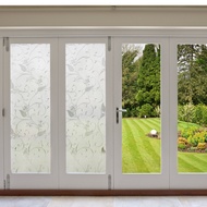 【🔥Beautiful Home🔥】 ทึบแสงทึบแสง Frosted Glass ฟิล์มสำนักงานทางเดินหนาไฟฟ้าสถิตสติกเกอร์หน้าต่าง Anti