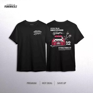 T-Shirt EVO4 RALLY Custom Design By Punkwheels(XS-5XL) BLACK Short Sleeve