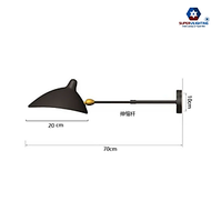 Đèn treo tường phòng ngủ SuperVilighting hình cá heo trang trí phòng khách bàn học bảo hành 24 tháng