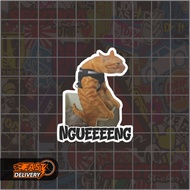 Nogueeeng Cat Meme Sticker Size 4 x 5 Cm