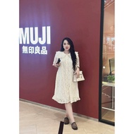 Bigsize lace shirt dress 90-150kg