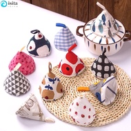 ISITA Anti-Scalding Pot Triangle Hat, Cotton Cloth Cover Pot Handle, Enamel Pot Insulation Thicker Pot Holder Kitchen