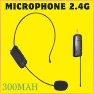 PROMO Erilles Wireless Microphone 2.4G Headset 300mAh with Receiver / mik buat imam sholat / mic ima