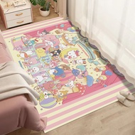 Carpet Cartoon Bedside Blanket Household Girl Bedroom Large Area Dirt-Resistant Anti-Slip Tatami Bay
