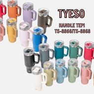 TYESO Tumbler With Side Handle Tepi Design 900ML/1200ML Letak Nama Insulated Thermos Flask Water Bot