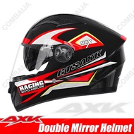 🥇การป้องกันที่ดีเยี่ยม🥇AXK ดีไซน์กระจกคู่ หมวกนิรภัย หมวกกันน็อค 53-63cm กันหมอก ทนต่อการสึกหรอ กันแ