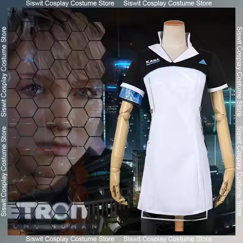Detroit: Become Human Connor KARA Cosplay Costume Code AX400 Agent Outfit Girls Unifrom Anime Carniv