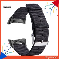 Skym* Canvas Replacement Watchband Wrist Strap for Samsung Gear Fit 2 Pro R360 R350