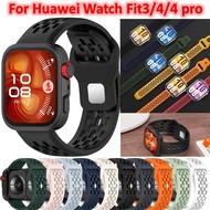 Breathable Strap For Huawei Watch fit 3 4 pro Smart Watch Waterproof Soft Replacement Mesh Silicone 