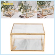 Jewellery Box Transparent Glass Room Glass Box Ring Box Wedding Ring Jewelry Earring Box Preserved F