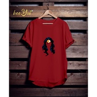 WONDERWOMAN FACE RED TSHIRT UNISEX-DC TSHIRT-SUPERHERO TEE