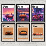 New 911 GT3 RS Car Generation Supercar Poster Canvas Painting Home Decor Wall Art Decoration Gift Fo